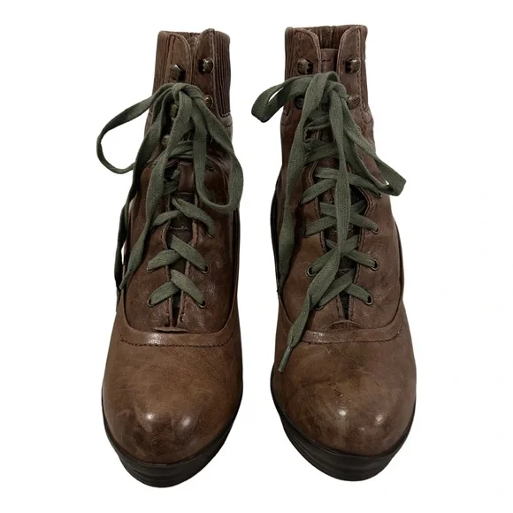 FRYE Mimi Lace Leather 4” heel 1” platform - Picture 2 of 10